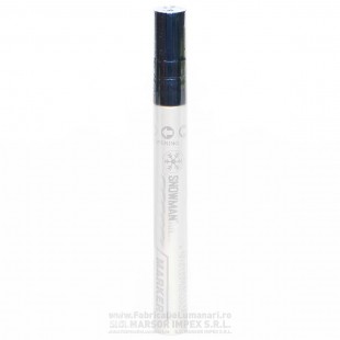 Marker floral Snowman WHITE WP alb pentru panglici
